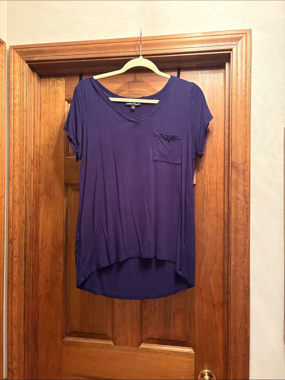 Cable & Gauge navy blue V-Neck Short Sleeve Pocket Tee size Large